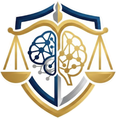 Legal service logo with a scale icon